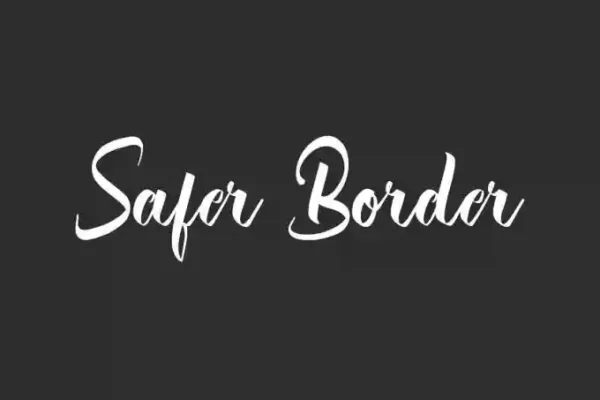 Safer Border Calligraphy Font