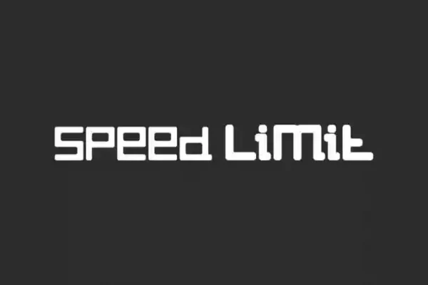 Speed Limit – Display Font