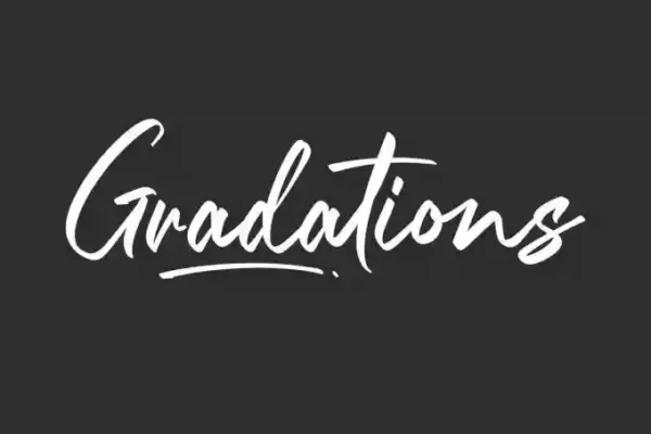 Gradations Calligraphy Font