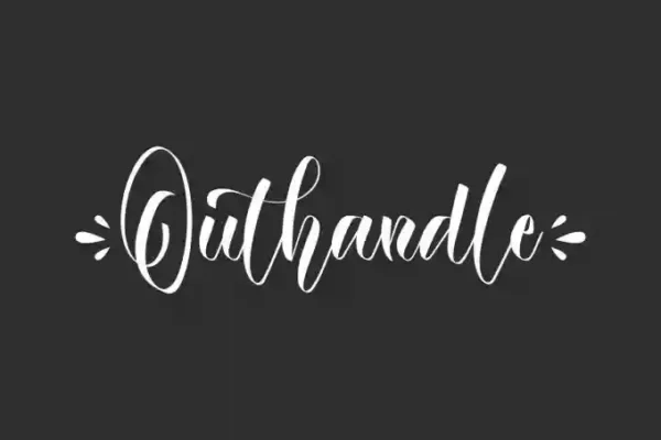 Outhandle Calligraphy Font
