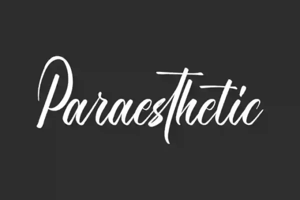 Paraesthetic Calligraphy Font
