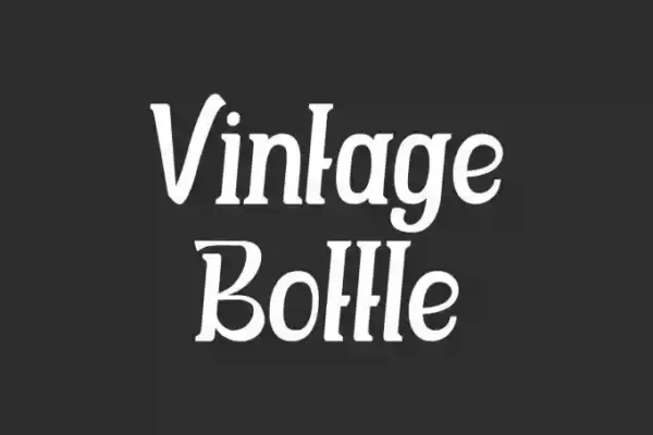 Vintage Bottle Display Font