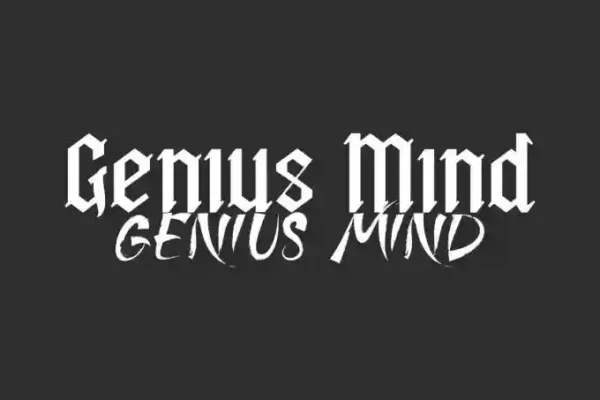 Genius Mind – Blackletter Font