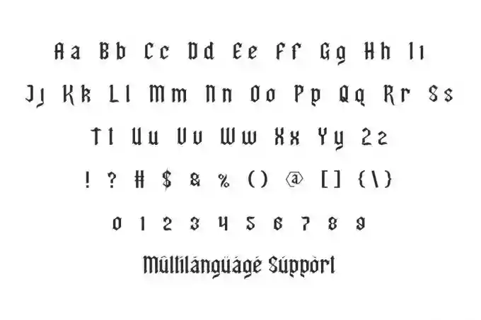 Genius Mind – Blackletter Font - Image 3