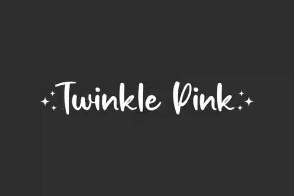 Twinkle Pink Display Font