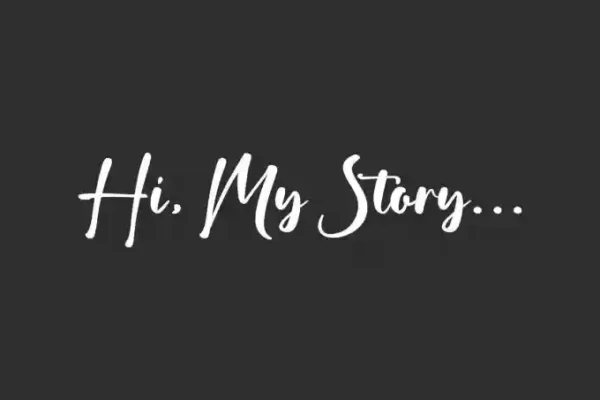 Hi My Story Calligraphy Font