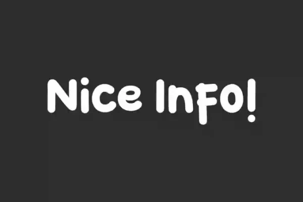 Nice Info Display – A Strong Font