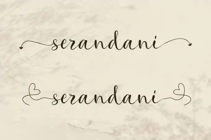 Serandani Calligraphy Font - Image 11