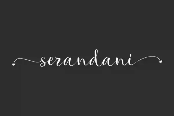 Serandani Calligraphy Font
