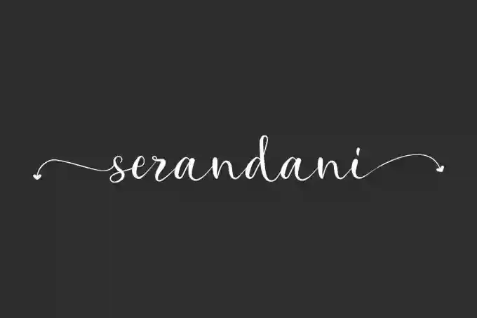Serandani Calligraphy Font