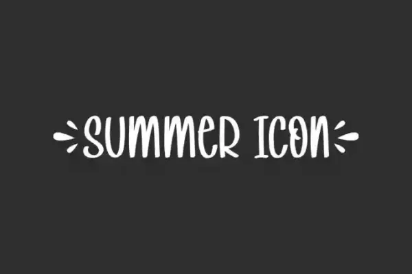Summer Icon Handwriting Font