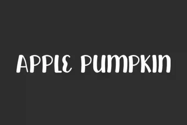 Apple Pumpkin – A Display Font