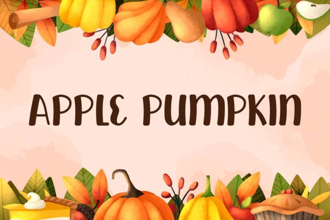 Apple Pumpkin Font - Image 9