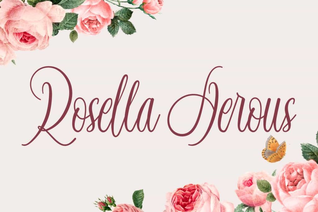 Rosella Aerous Font by VinType Studio