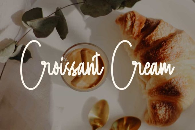 Croissant Cream Font - Image 9