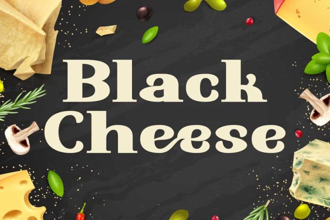 Black Cheese Font - Image 10