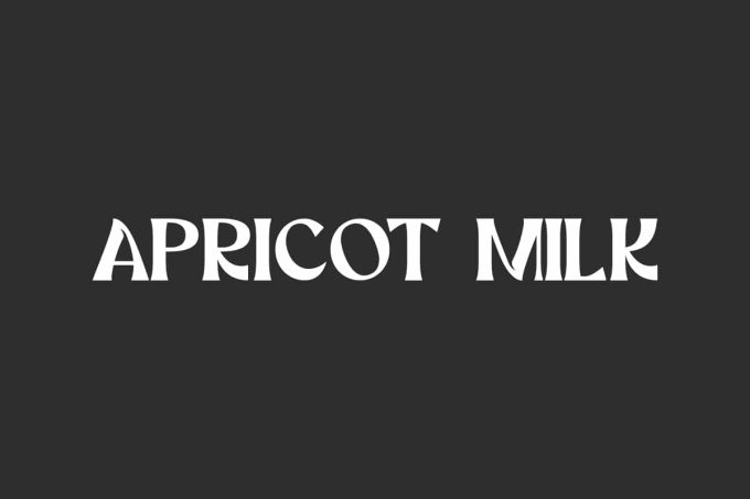 Apricot Milk Font