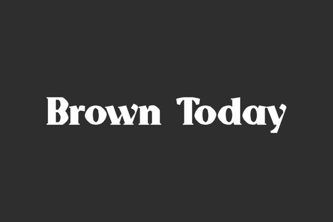 Brown Today Font